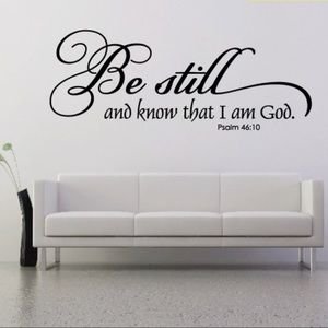 Brand new wall decal, Be Still and know that I am God